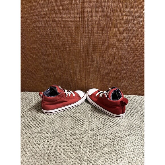 Converse Kids Boys' Chuck Taylor All Star Street Big, Signal Red/Cadet Size 9 - Picture 3 of 5